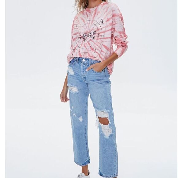 Forever 21 Fate Long Sleeve Tie Dye Tee - Picture 8 of 9